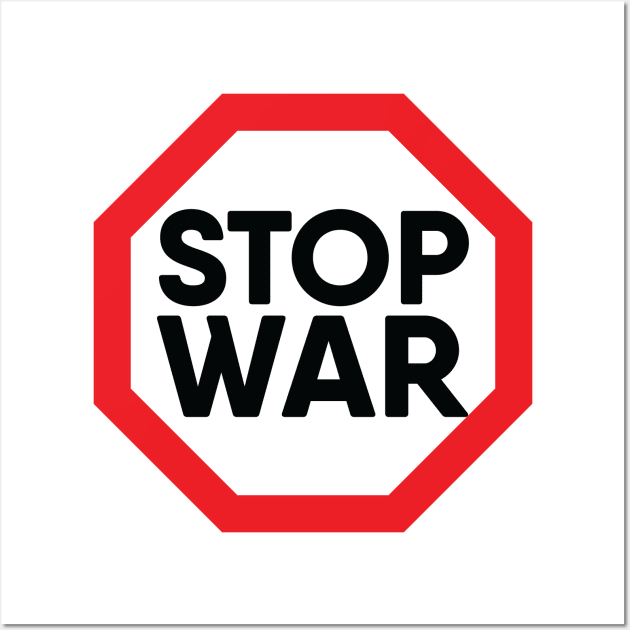 Stop war, I stand with Ukraine Wall Art by qrotero